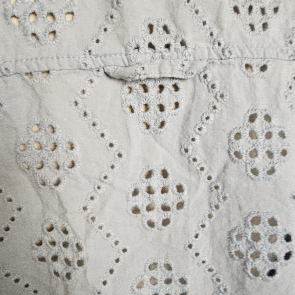Habitual Sky Blue Eyelet Blouse And Short Set 2 Piece - Picture 4 of 10